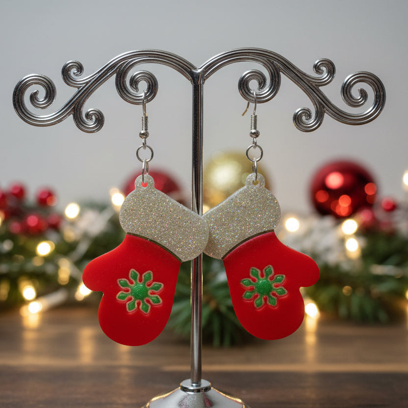 Christmas Mittens Earrings