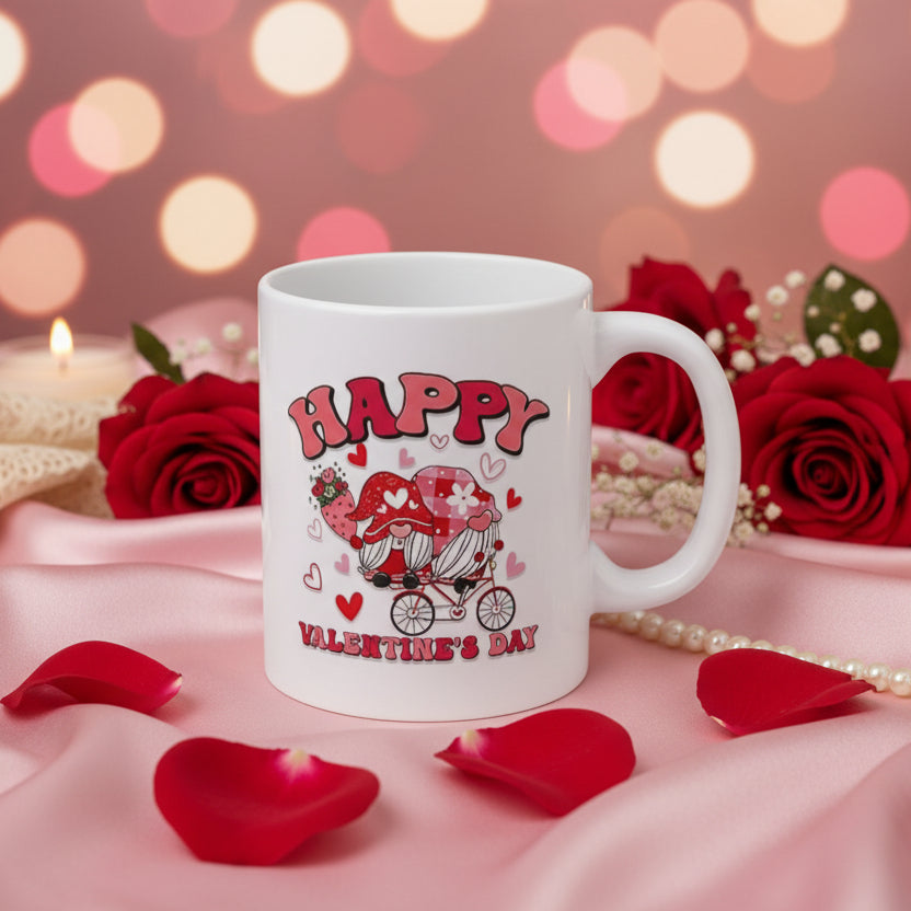 Happy Valentine's Day Gnomes Mug - 11oz