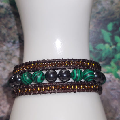 Earthbound Leather cuff bracelet