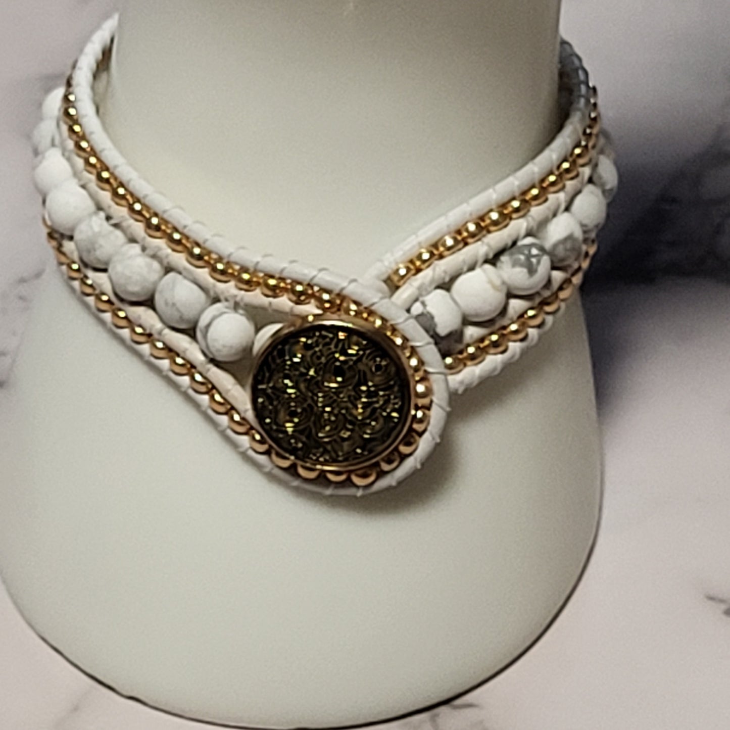 Grecian goddess cuff bracelet