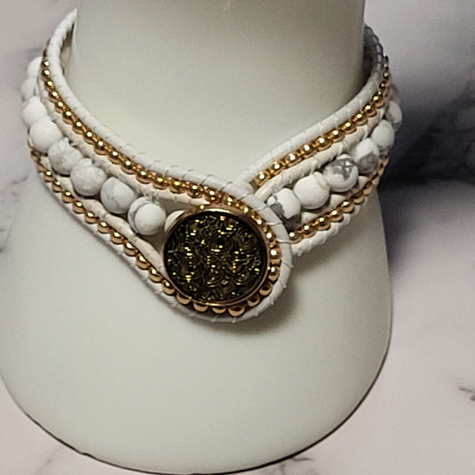 Grecian goddess cuff bracelet