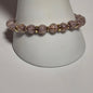 Lavender Glow in the Dark Stretch Bracelet with Gold Sparkle