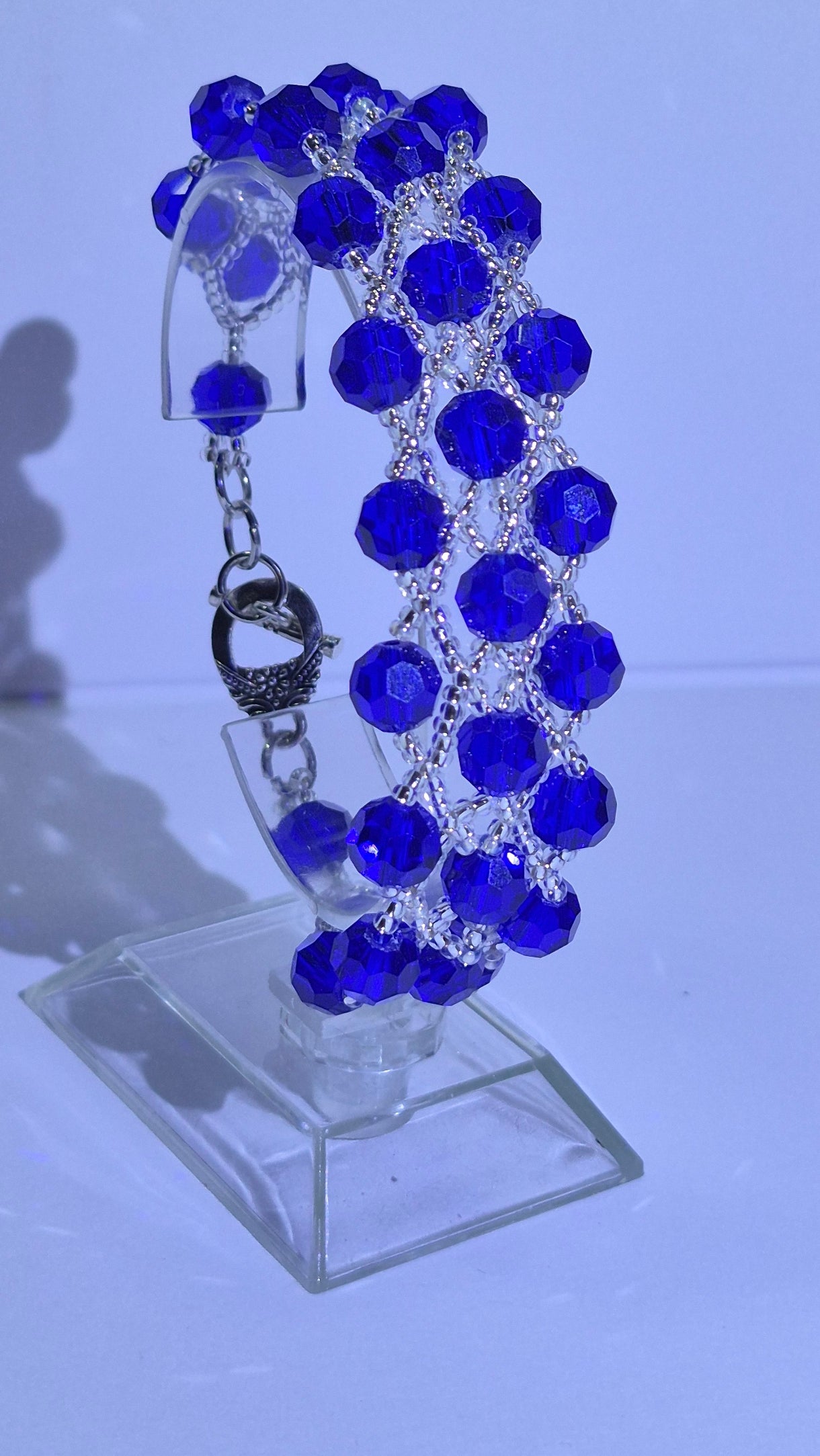 Royal Blue Crystal Lattice Bracelet