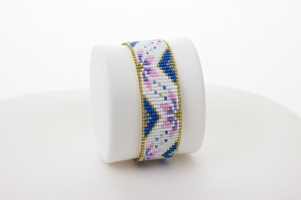 Floral Garden Beaded Loom Bracelet