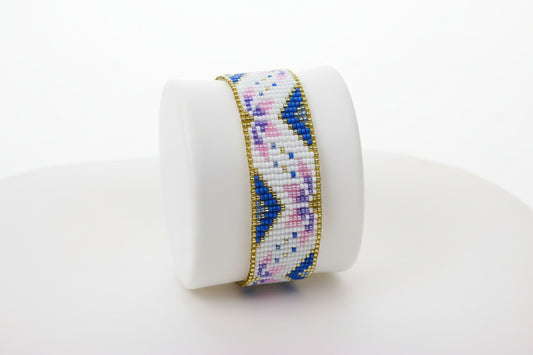 Floral Garden Beaded Loom Bracelet