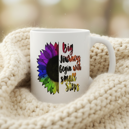 Big Journeys Begin with Small Steps - Inspirational Mug