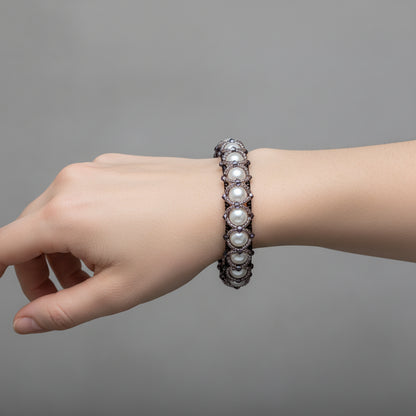 Lavander looking glass bracelet