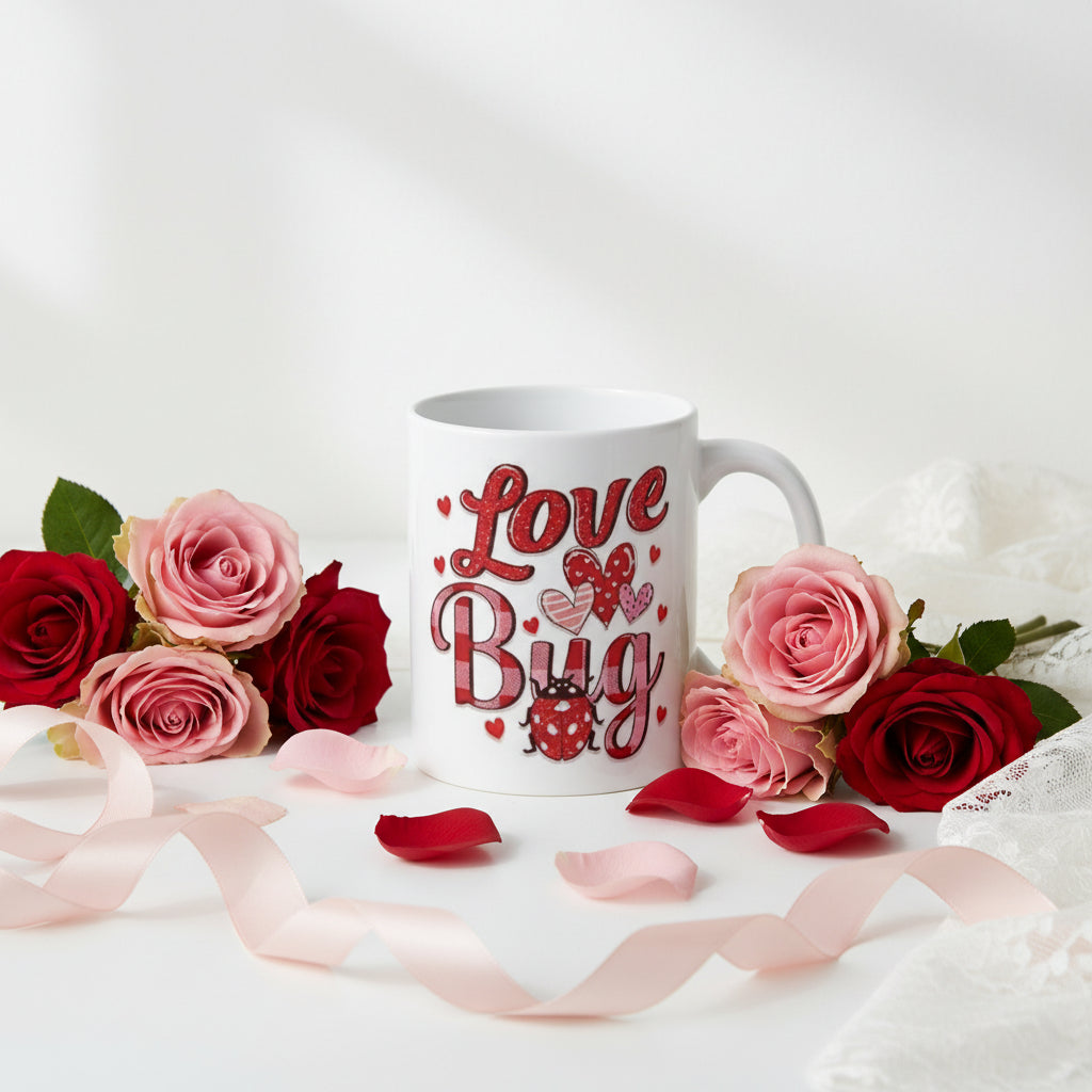 Love Bug Valentine's Day Mug - 11oz