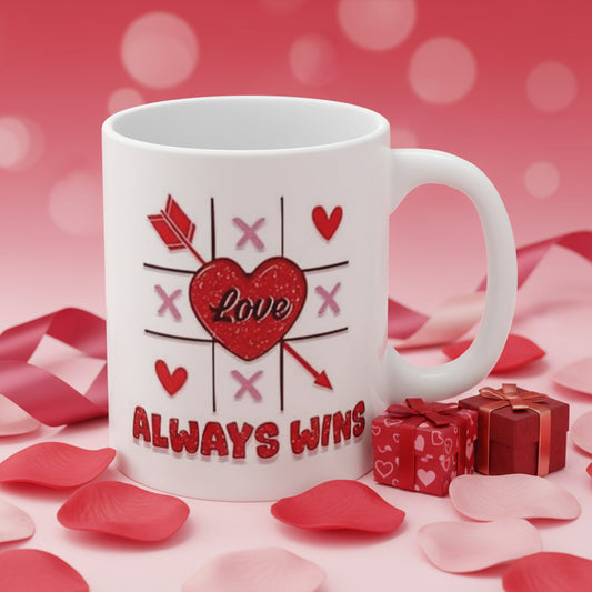 Love Always Wins Valentine's Day Mug - 11oz