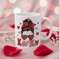Valentine's Day Messy Bun XOXO Mug - 11oz