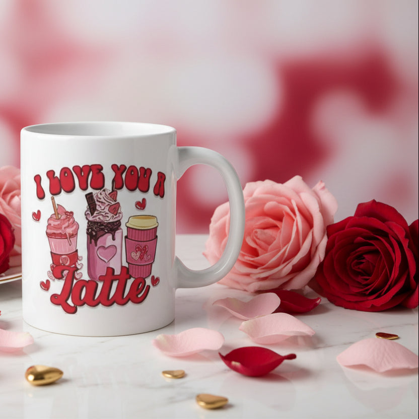 I Love You a Latte Valentine's Day Mug - 11oz