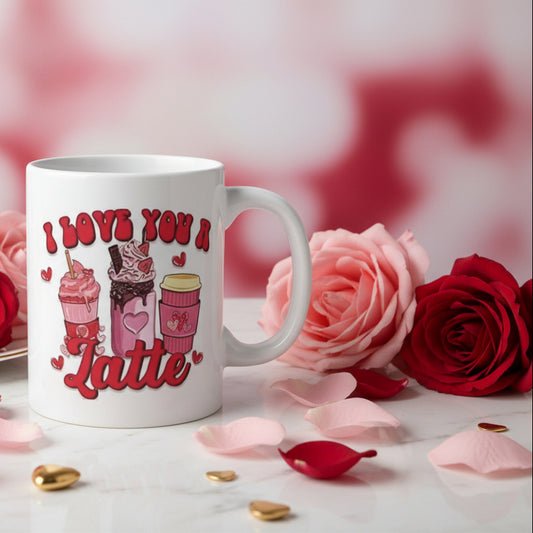 I Love You a Latte Valentine's Day Mug - 11oz