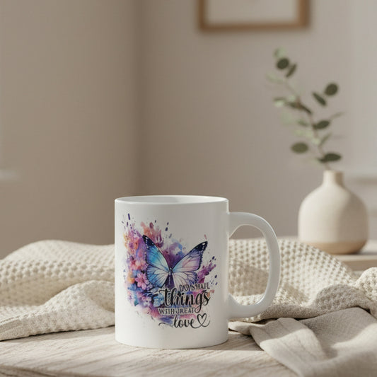 Do Small Things with Great Love Mug - 11oz Inspirational Coffee Cup