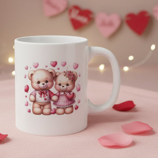 Valentine's Day Bear Couple Mug - 11oz