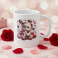 Valentine's Day Bear Mug with Gift Box & Hearts - 11oz