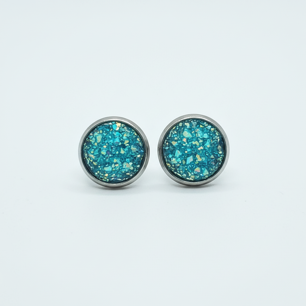 Druzy Stud Earrings