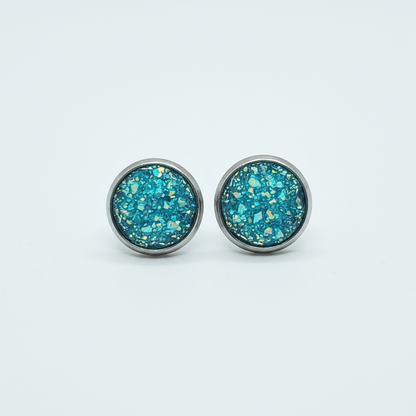 Druzy Stud Earrings