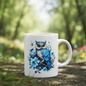 Blue Owl Floral Mug Mockup