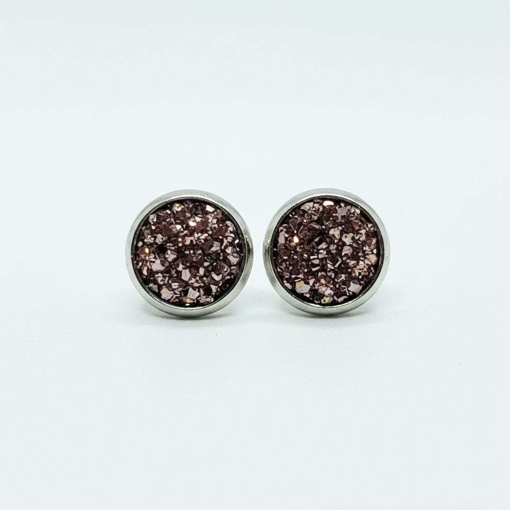 Druzy Stud Earrings