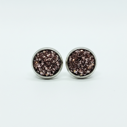 Druzy Stud Earrings