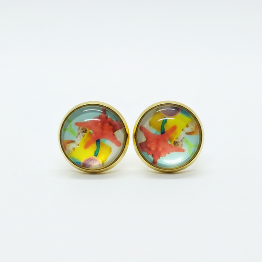 Coral Reef Stud Earrings