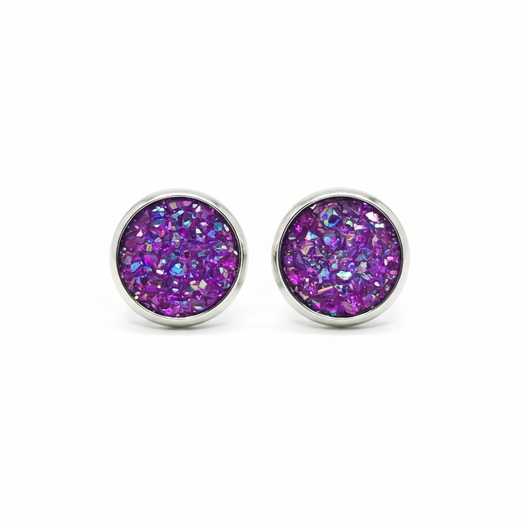 Druzy Stud Earrings