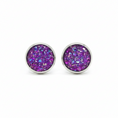 Druzy Stud Earrings