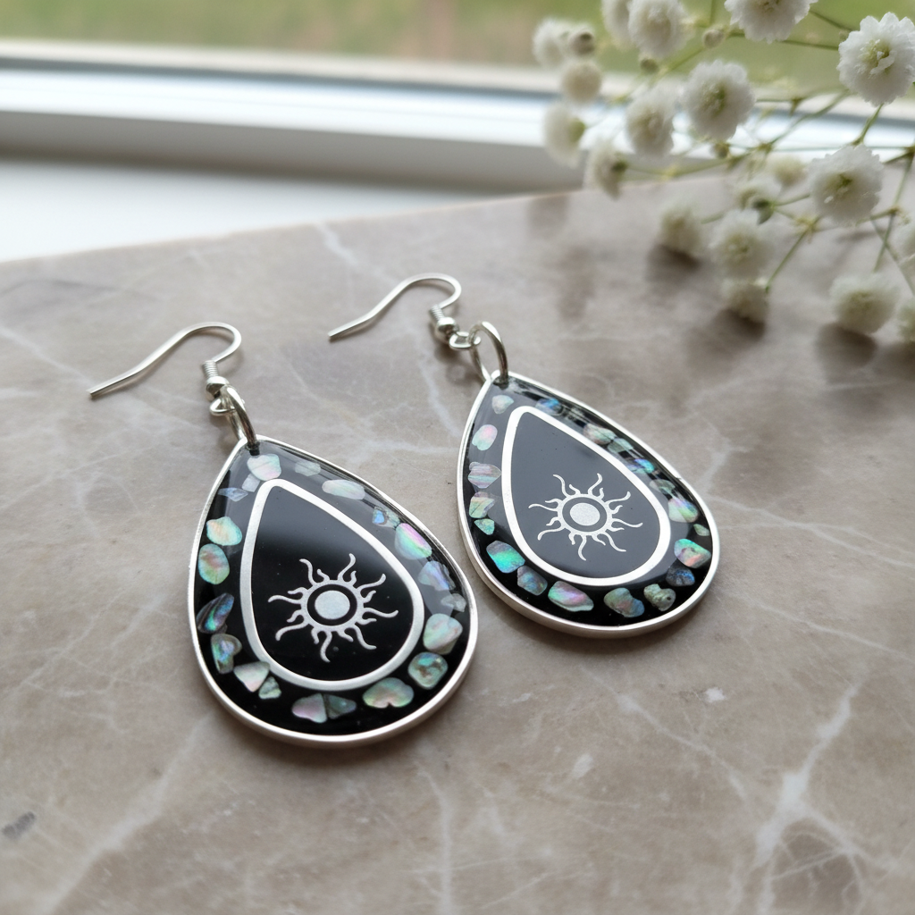 Detail view - all black resin