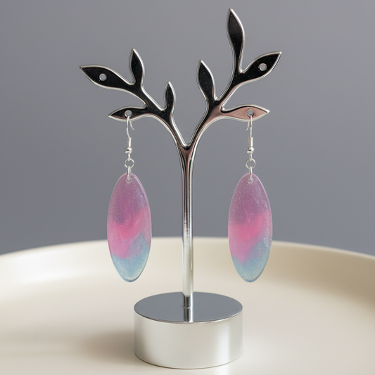 Earrings on stand