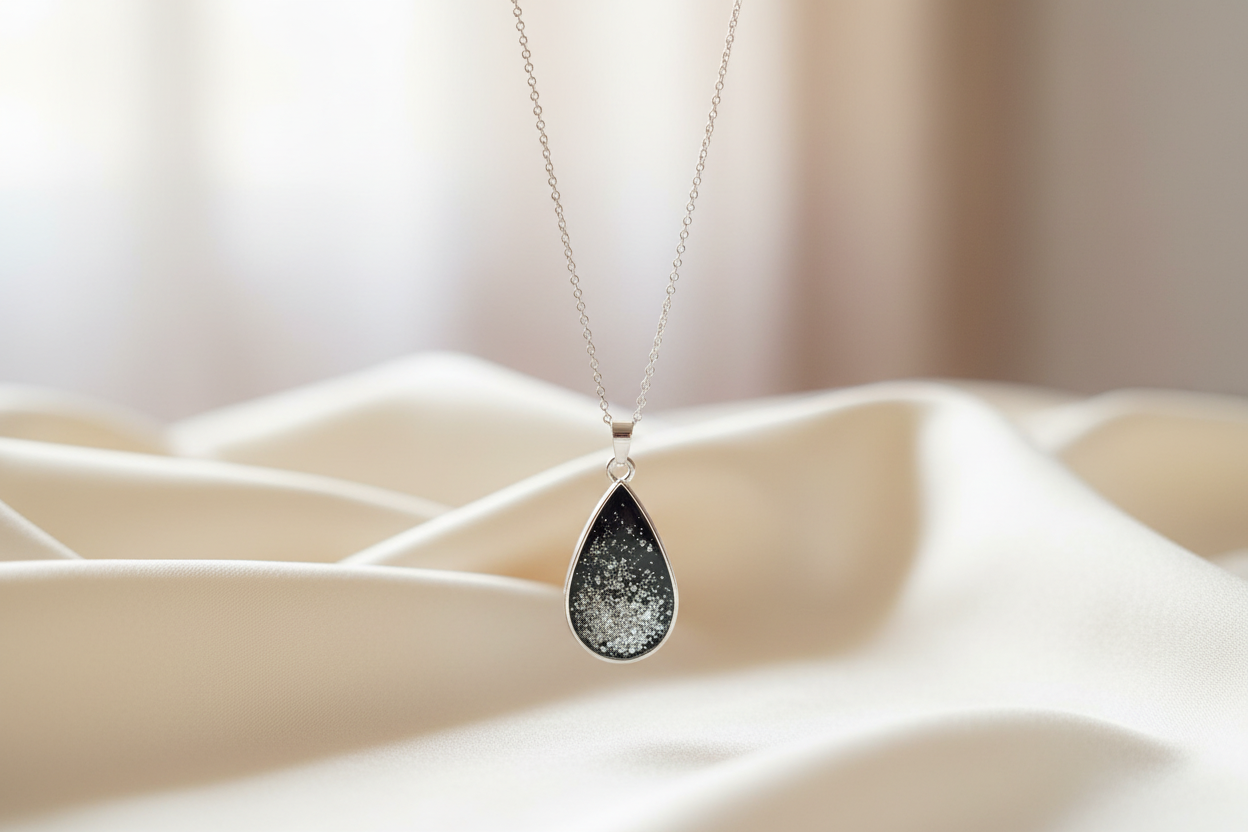 Elegant pendant with soft background