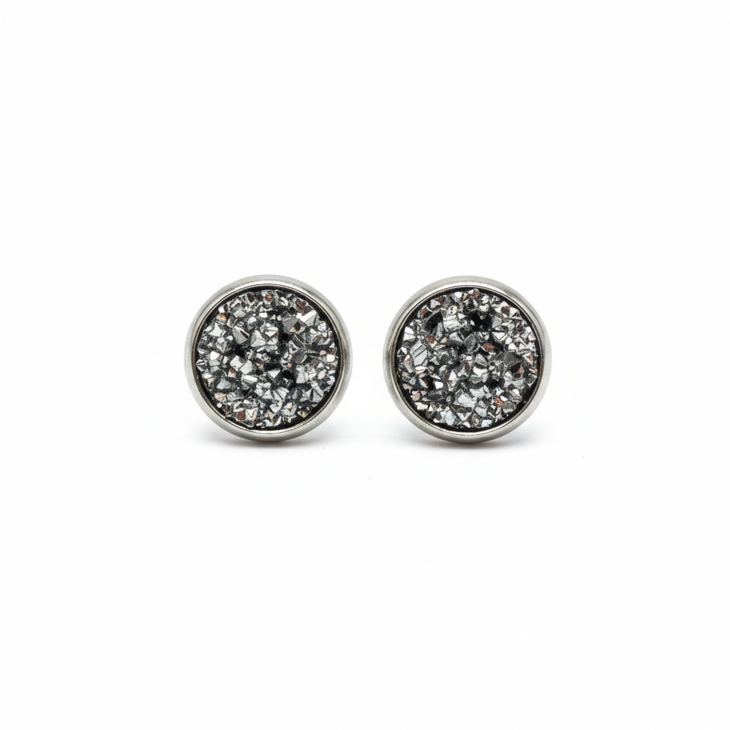 Druzy Stud Earrings
