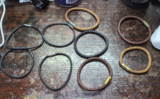 Men's Leather Cord Bracelet