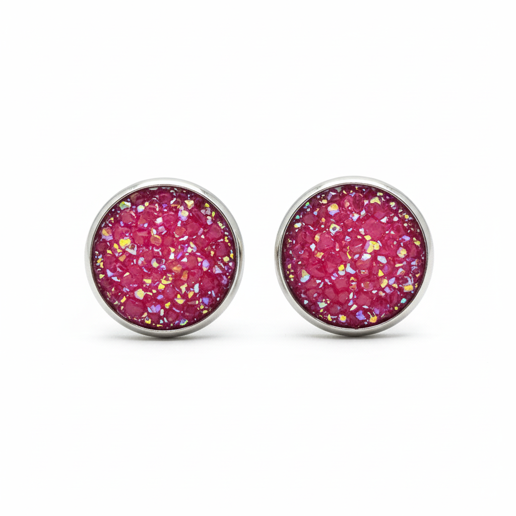 Druzy Stud Earrings