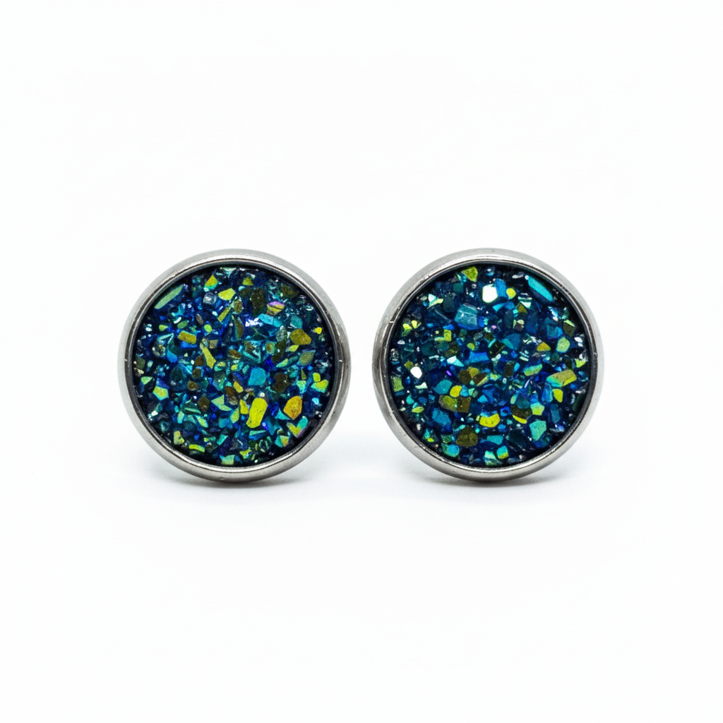 Druzy Stud Earrings