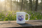 Moonlit Owl Wreath Mug in Nature
