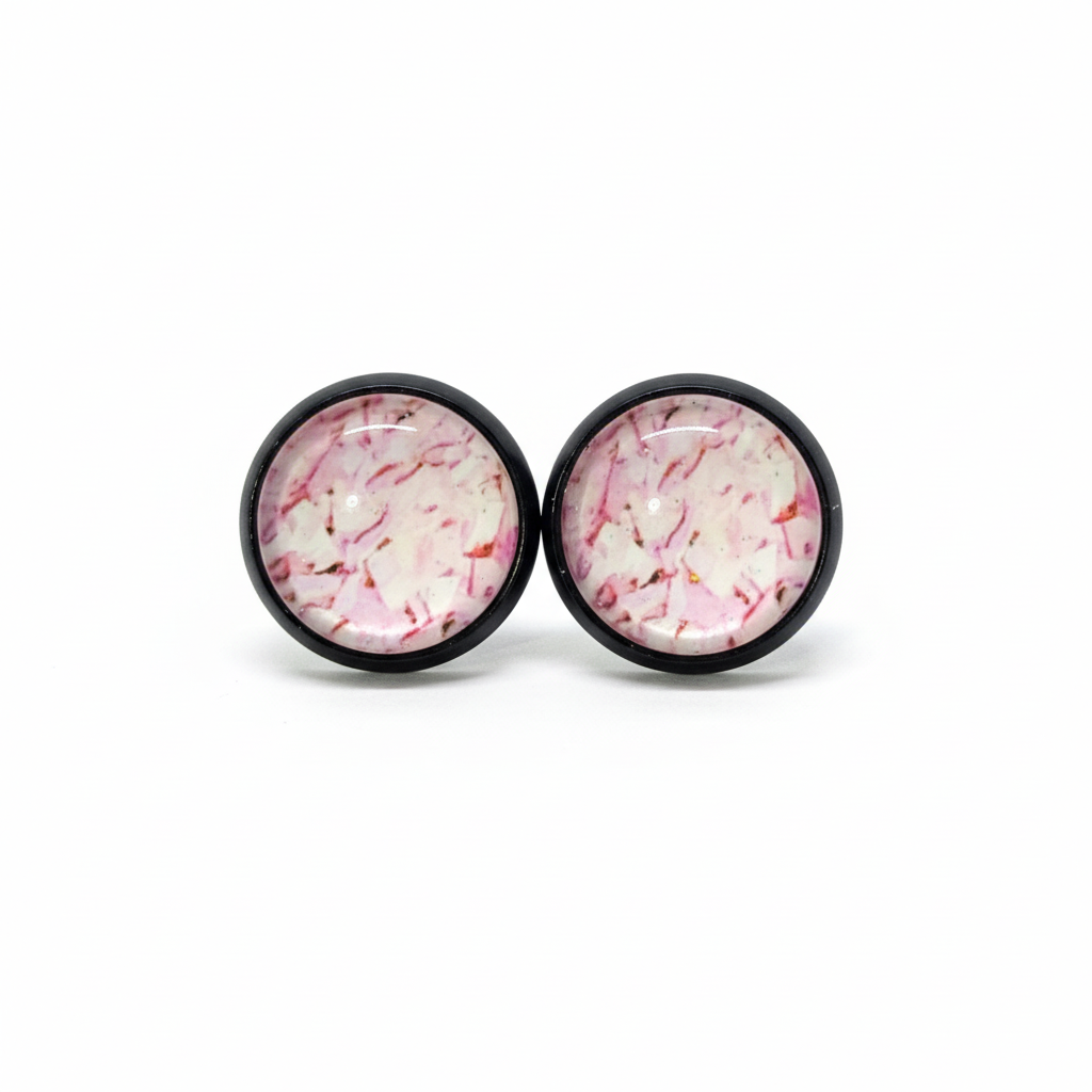 Pink Confetti Stud Earrings