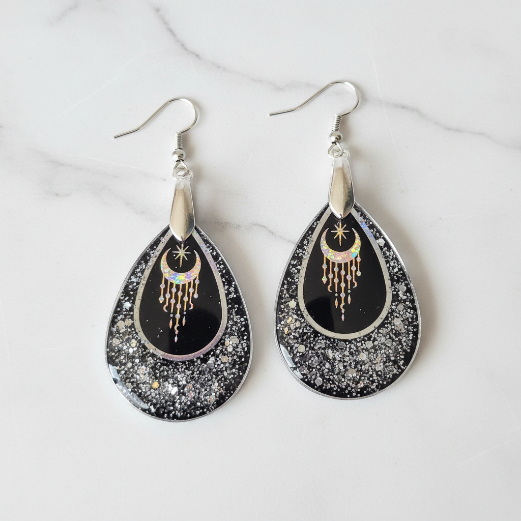 Professional shot with fish hook ear wires