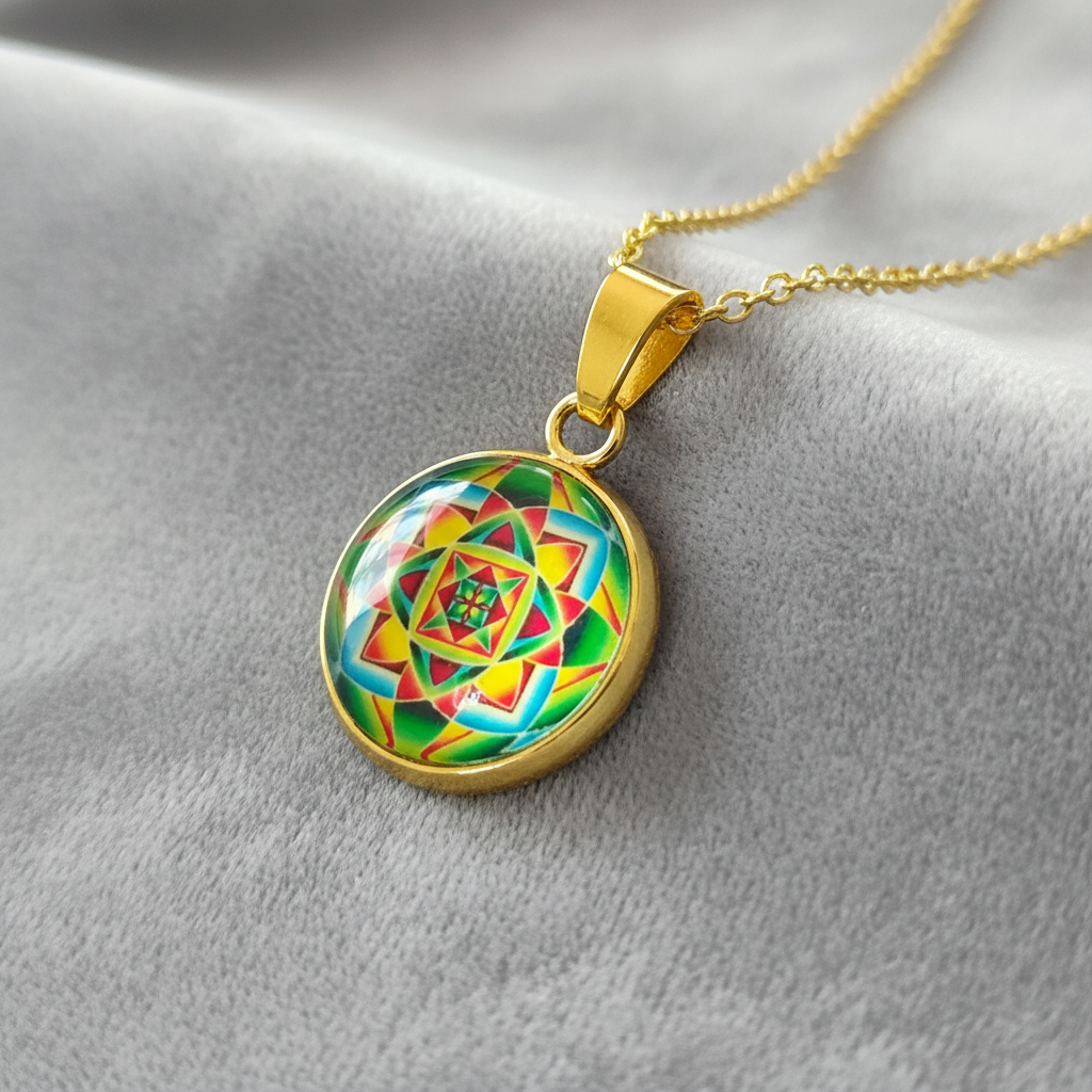 Sacred Geometry Mandala Pendant - Velvet Angle