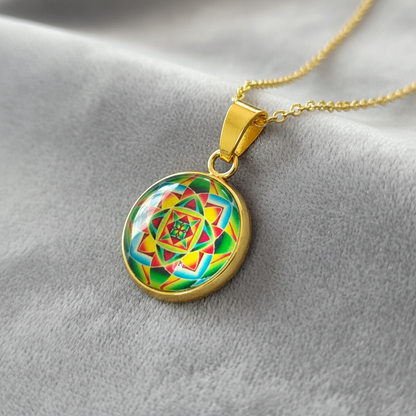 Sacred Geometry Mandala Pendant - Velvet Angle