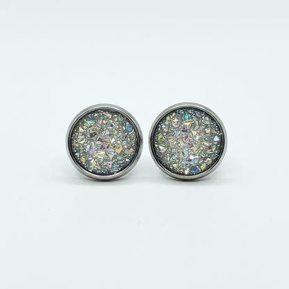 Druzy Stud Earrings