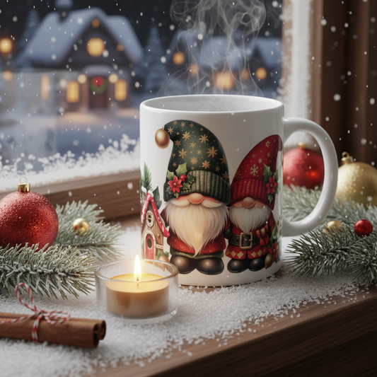 Two Gnomes - Winter Wonderland Scene