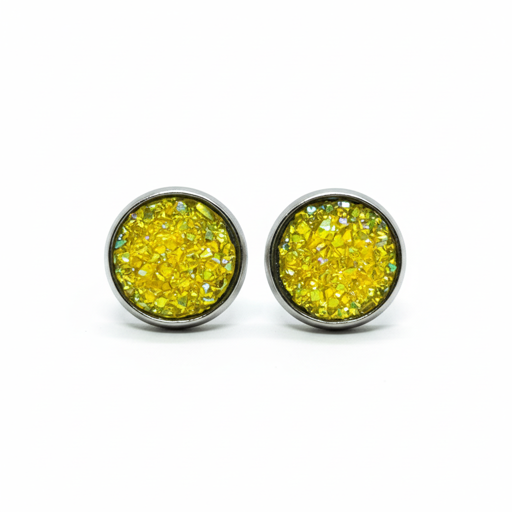 Druzy Stud Earrings